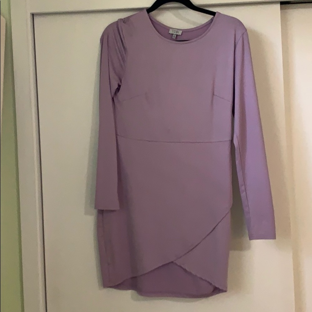 Lavender long sleeve dress